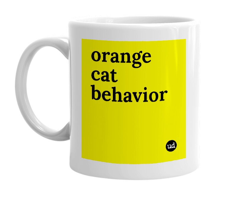 What is Orange Cat Behavior Urban Dictionary